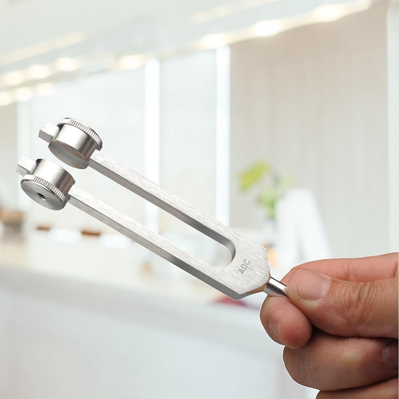ADC-AD500 256 Hz Medical-Grade Tuning Fork with Fixed Weights - Non-Magnetic Aluminum Alloy - Image 3